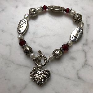 Teacher Inspire Wisdom Faith Peace Charm Bracelets